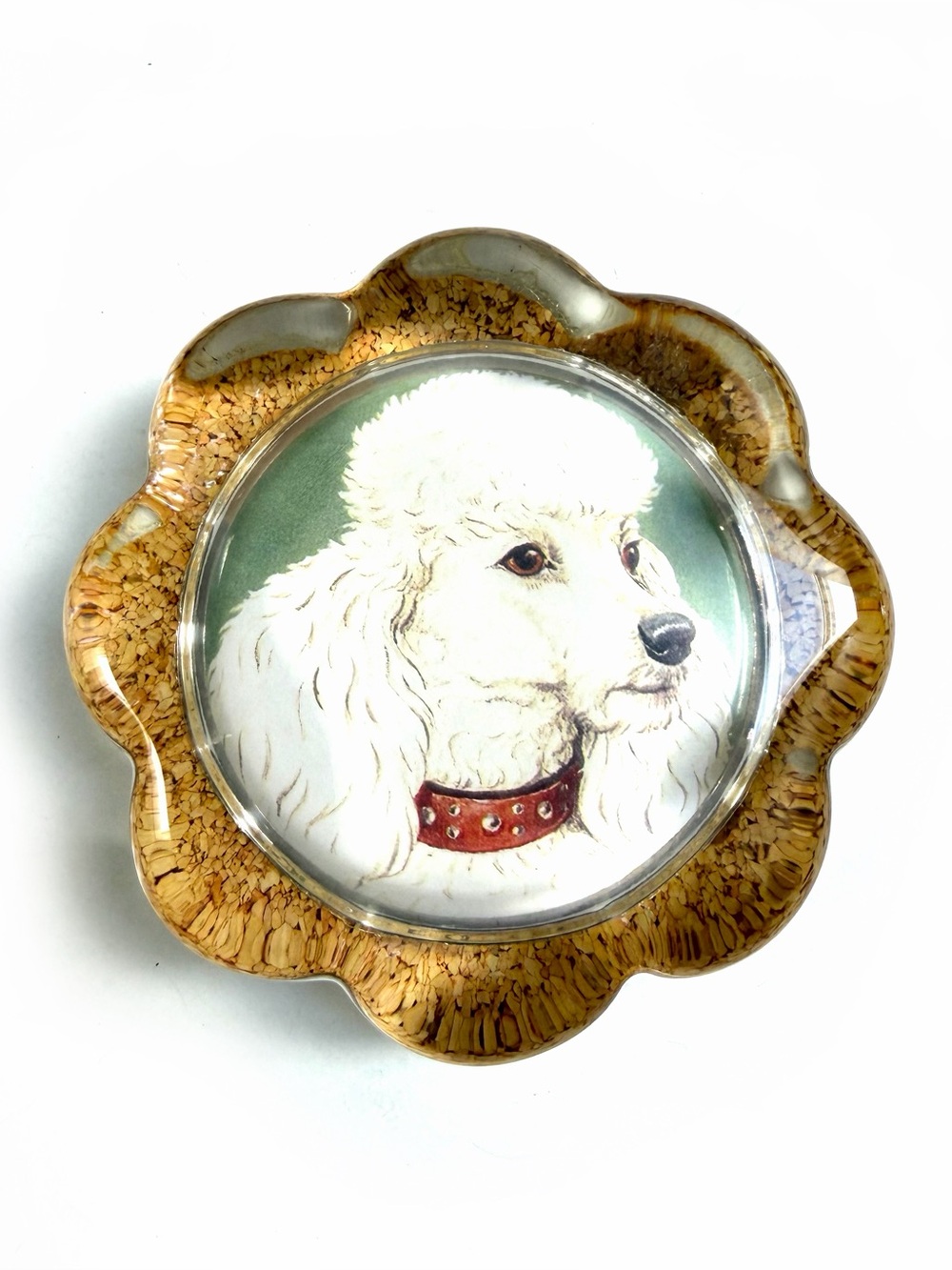 Vintage Poodle Paperweight